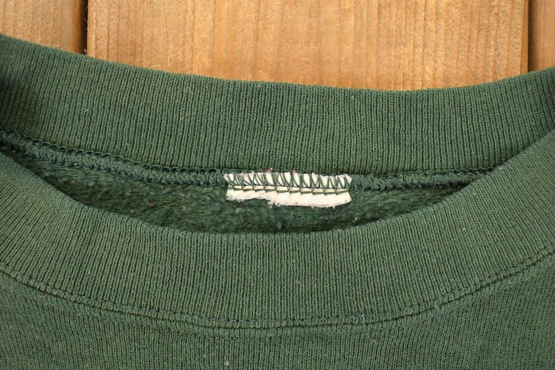Vintage 1990s American Eagle Wilderness Graphic Print Crewneck Sweatshirt Men's L - Image 4