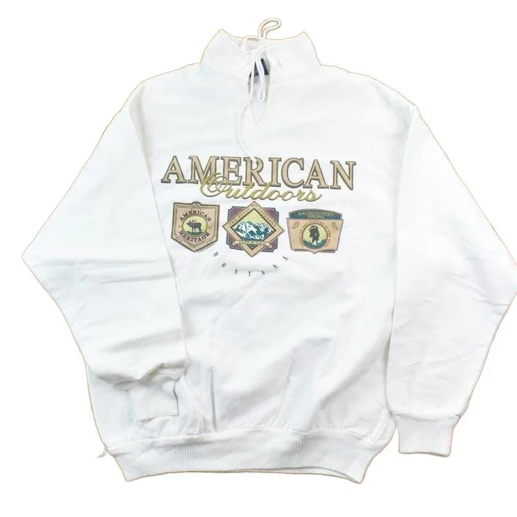 Vintage 1990s American Outdoors Sweatshirt Men's Large