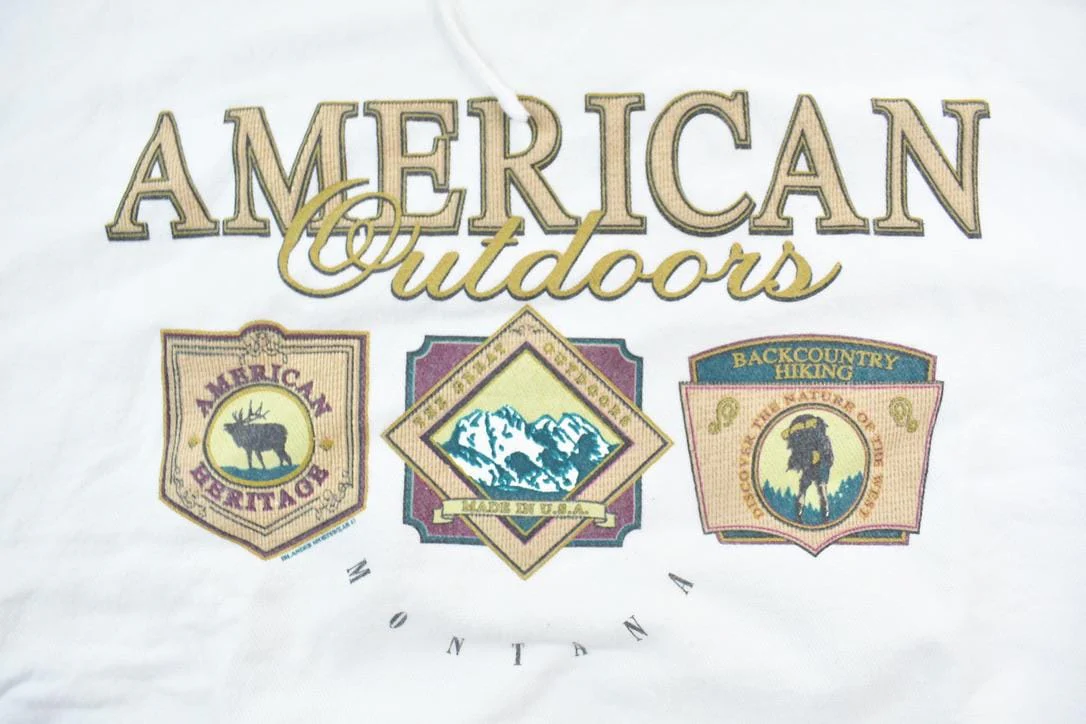 Vintage 1990s American Outdoors Sweatshirt Men's Large - Image 3