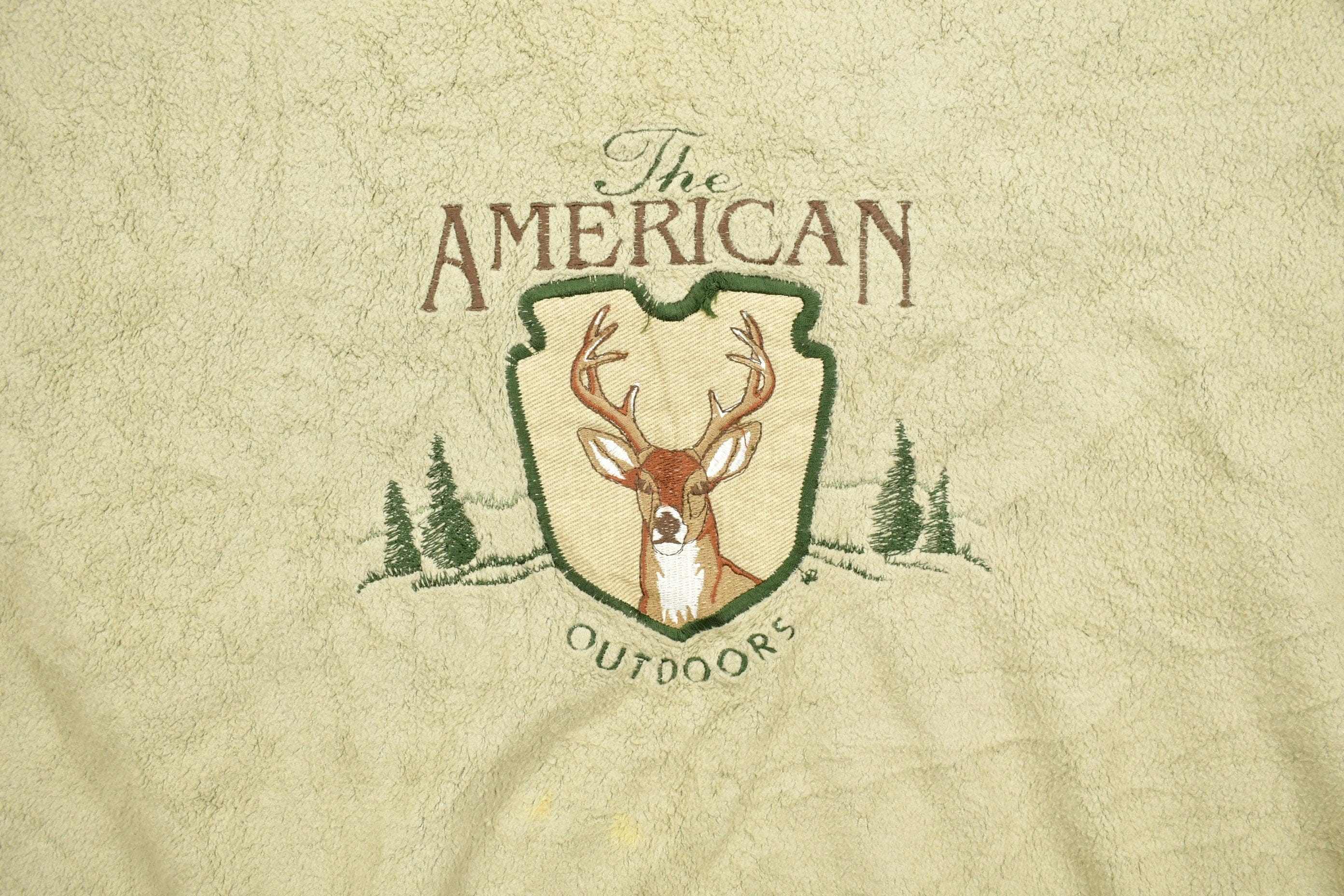 Vintage 1990s American Outdoors Deer Theme Crewneck Men's 3XL - Image 5