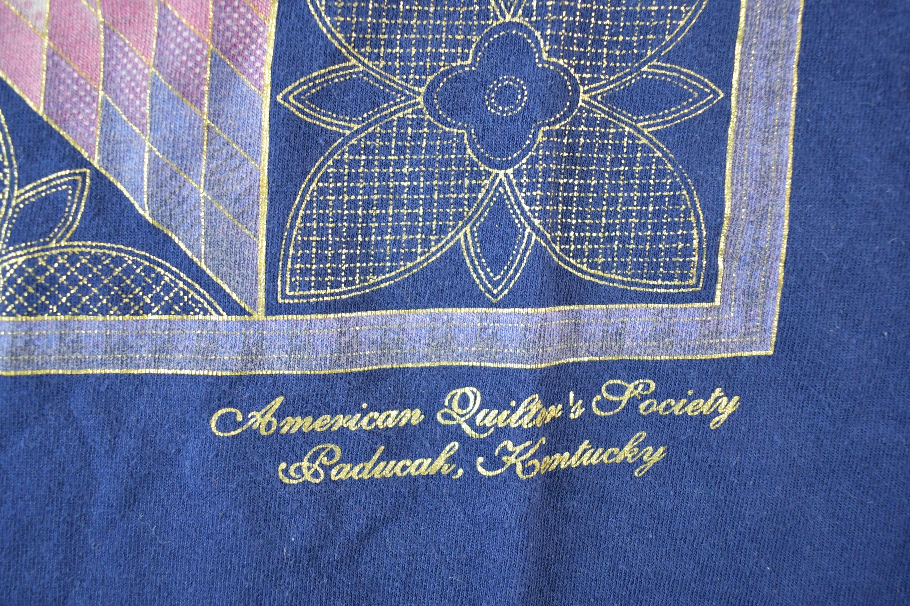 Vintage 1990s American Quilters Society Souvenir T-Shirt Women's M - Image 4