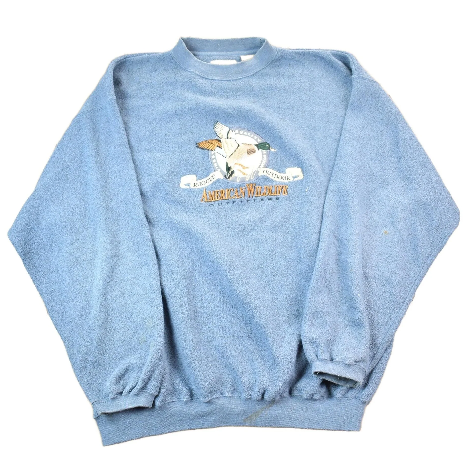 Vintage 1990s American Wildlife Outfitters Crewneck Sweatshirt Men's XL