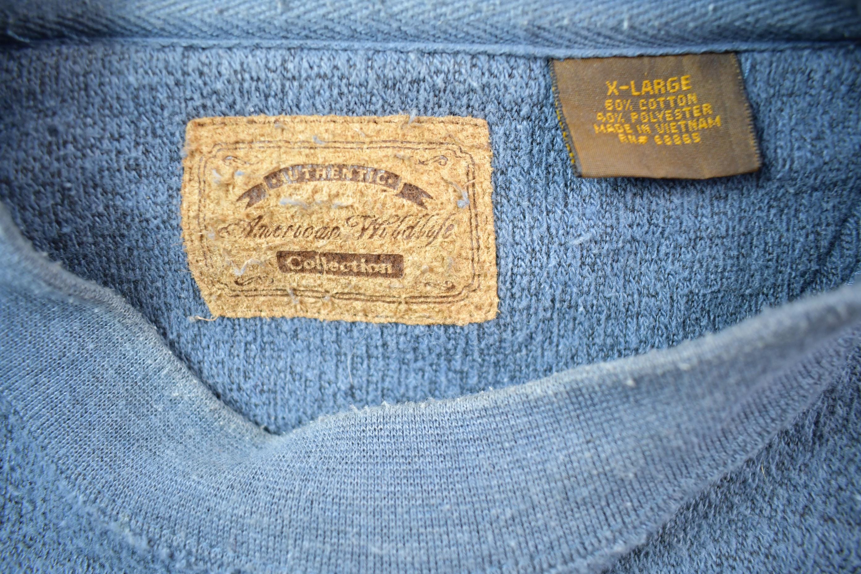 Vintage 1990s American Wildlife Outfitters Crewneck Sweatshirt Men's XL - Image 3