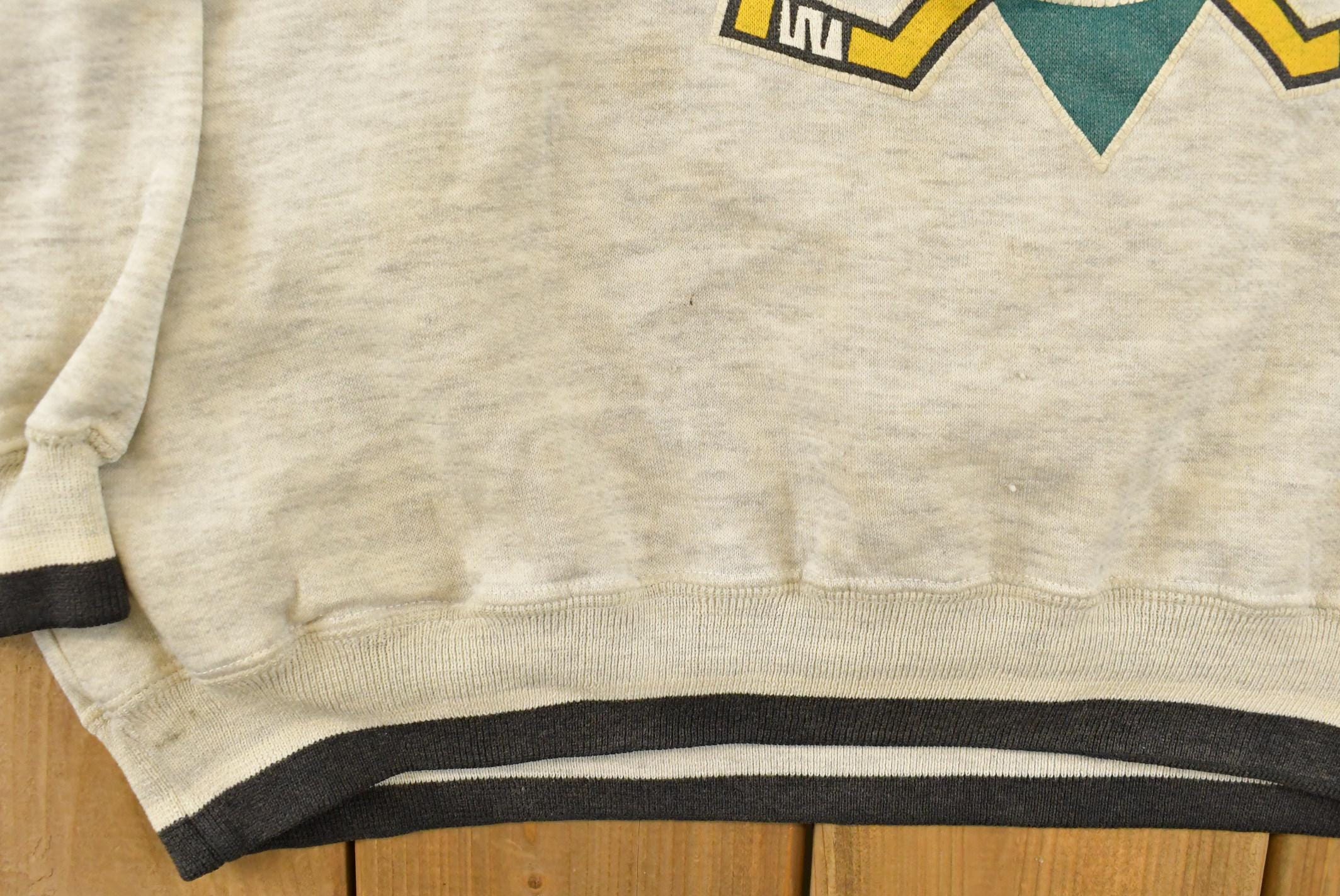 Vintage 1990s Anaheim Mighty Ducks NHL Hockey Hoodie Sweatshirt Men's Large - Image 4