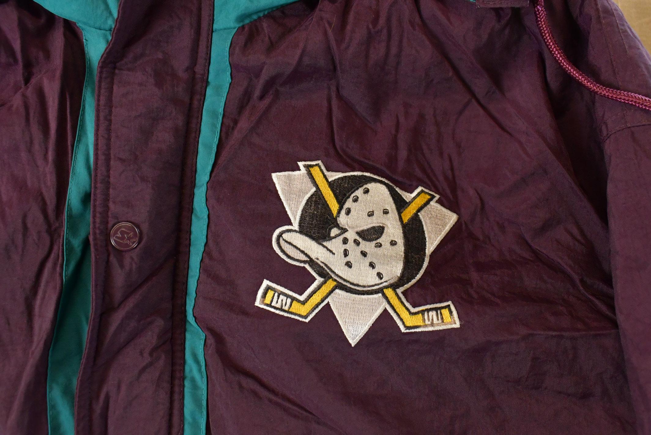 Vintage 1990s Anaheim Mighty Ducks NHL Starter Jacket Men's Large - Image 5