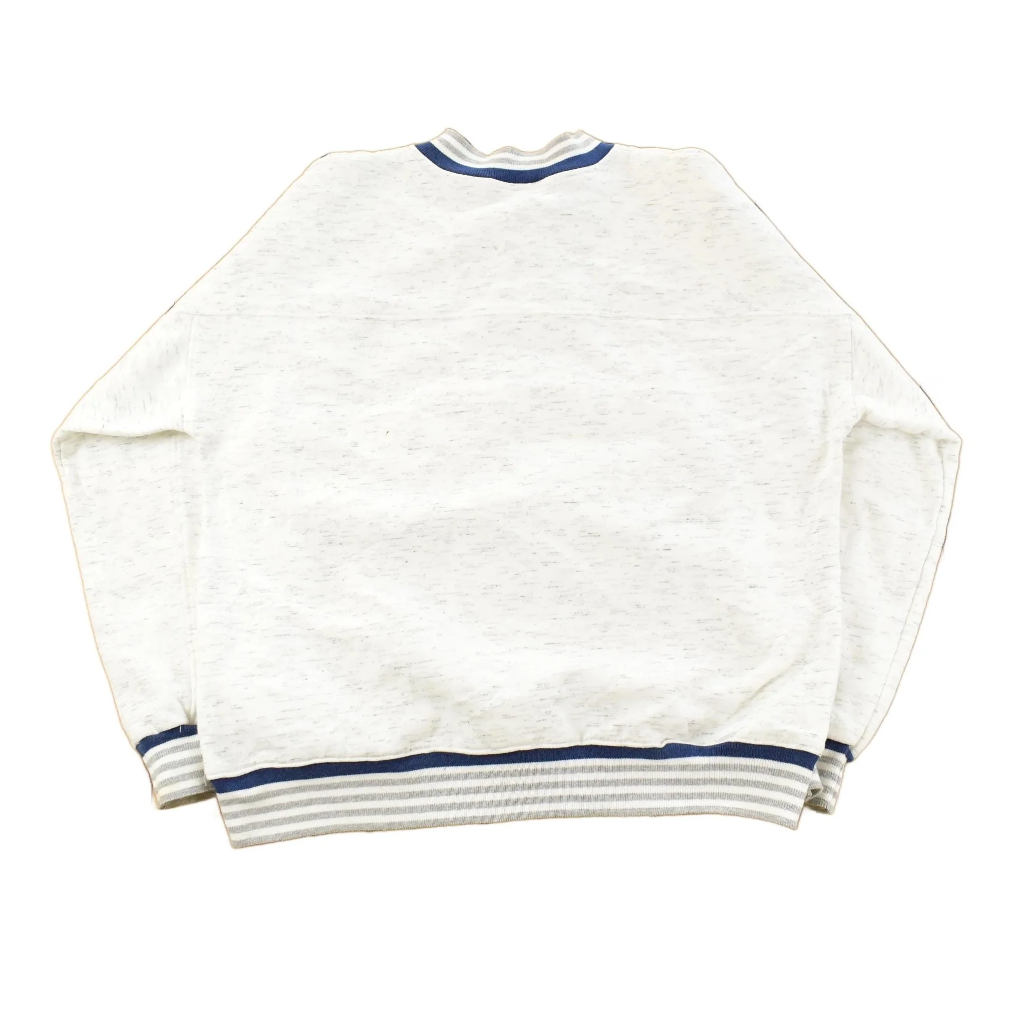 Vintage 1990s Anchor Sailing Henley Crewneck Sweatshirt Men's Medium - Image 2