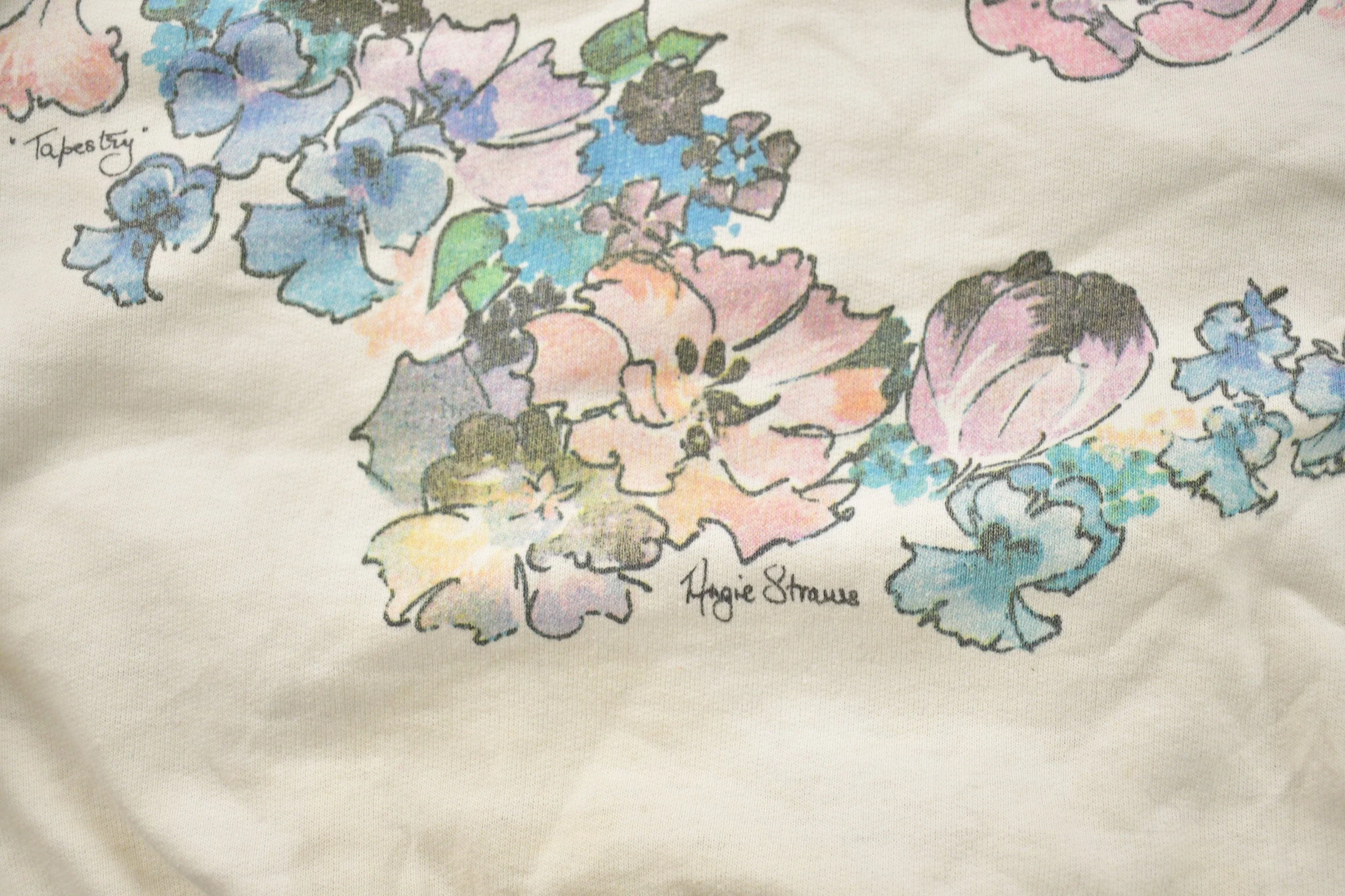 Vintage 1990s Angie Strauss Floral Theme Crewneck Sweater Women's S - Image 6