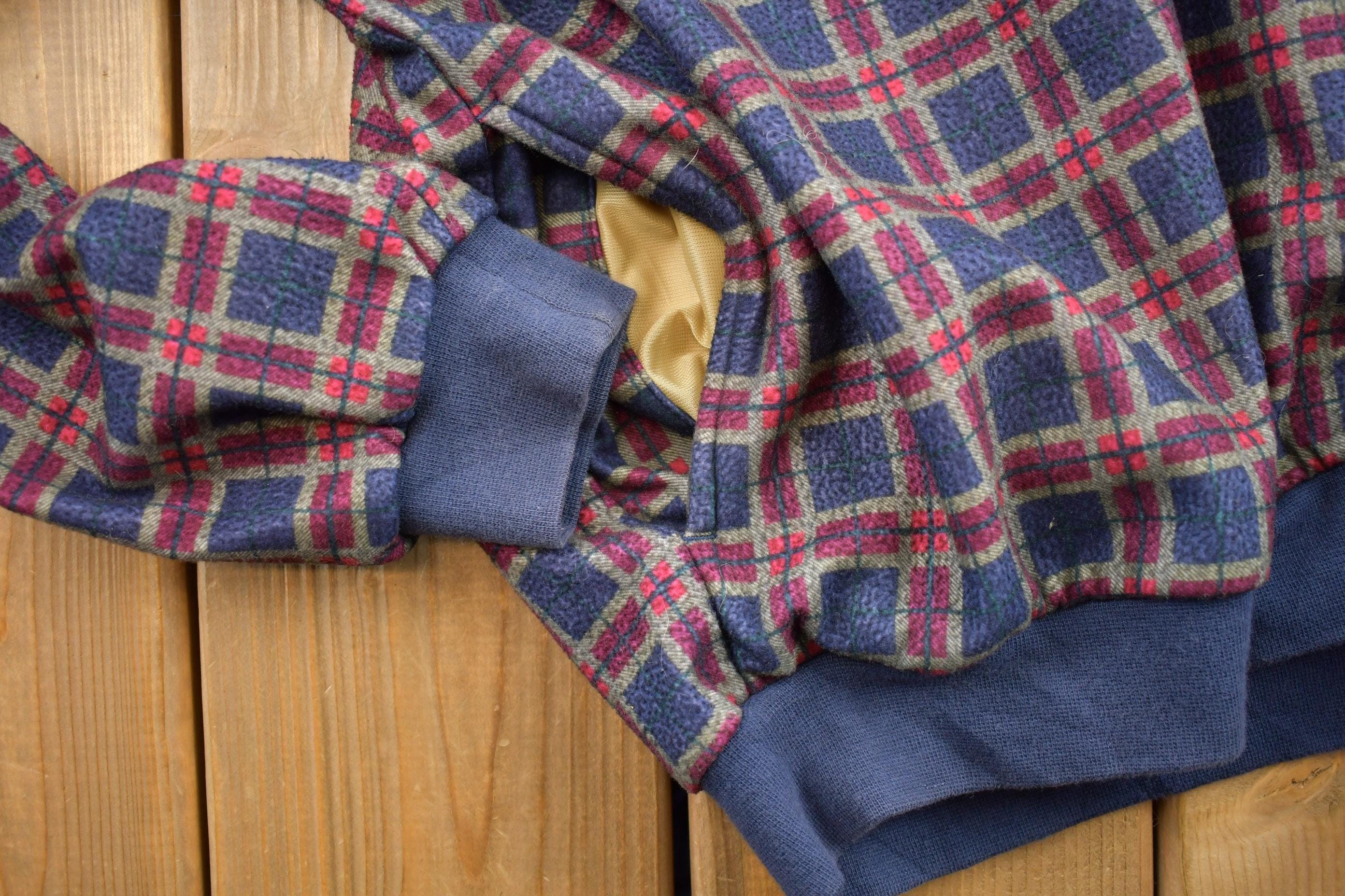 Vintage 1990s ANTIGUA V-Neck Fleece Sweater Men's Large - Image 3