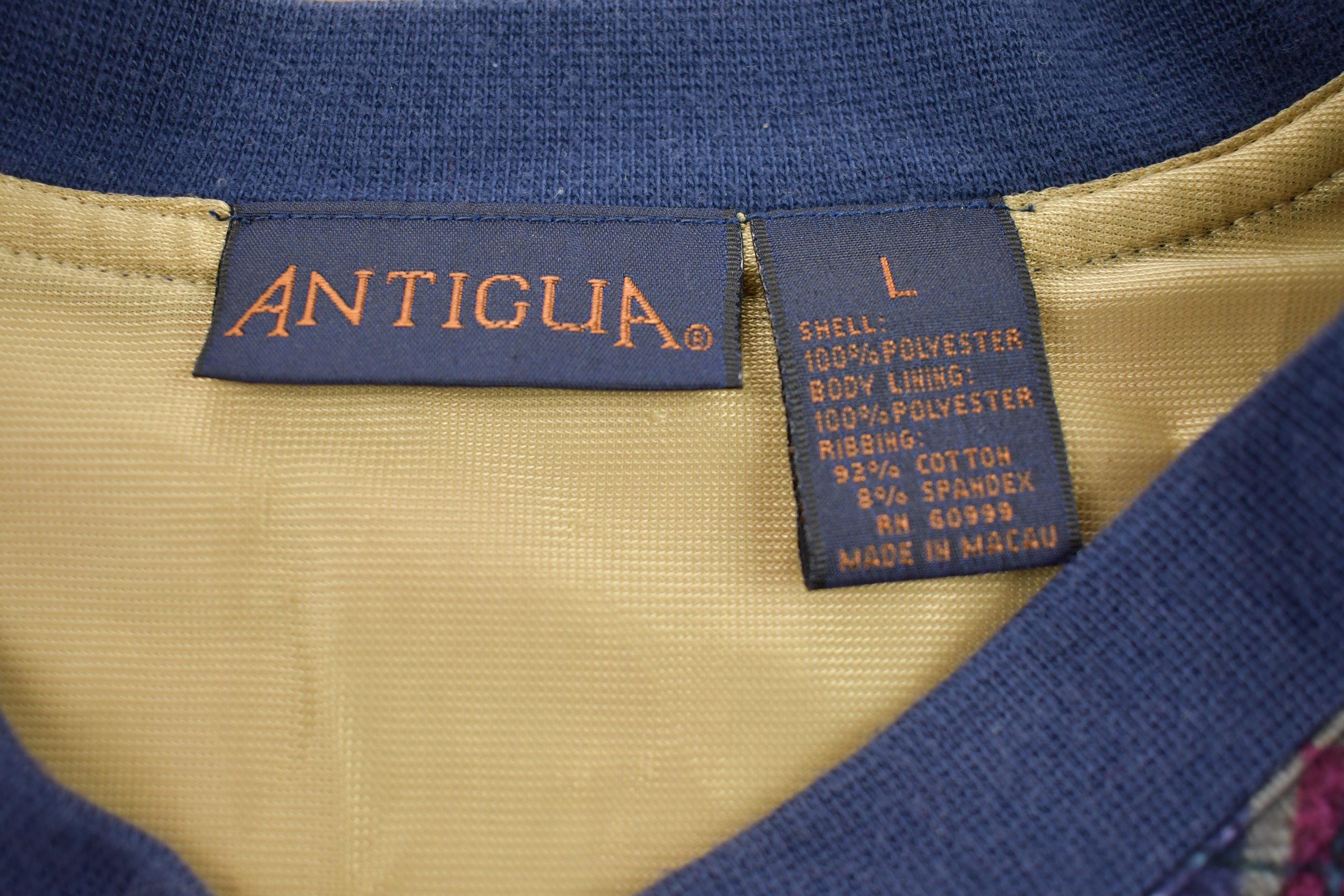 Vintage 1990s ANTIGUA V-Neck Fleece Sweater Men's Large - Image 5