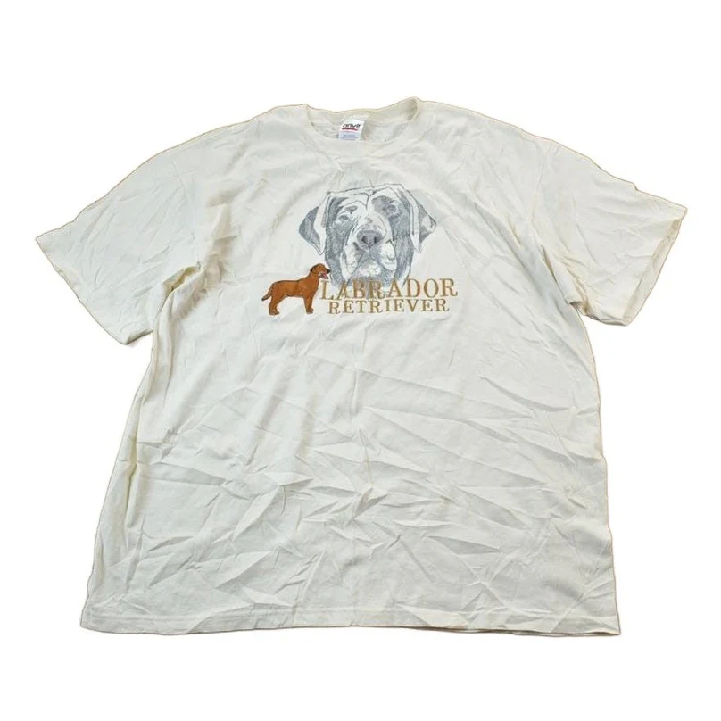 Vintage 1990s Anvil Labrador Retriever Graphic T-Shirt Men's XL