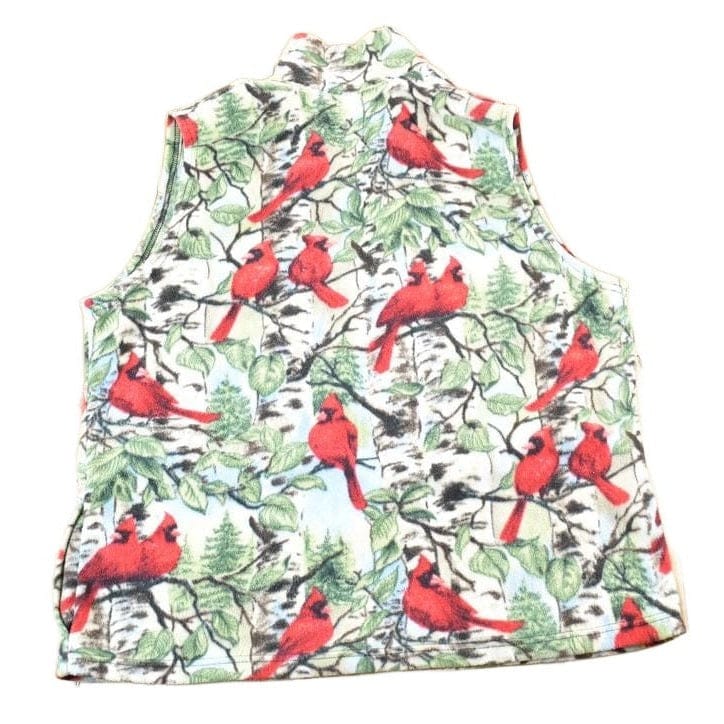 Vintage 1990s AOP Cardinal Fleece Outdoorsman Sweater Vest Womens XL - Image 2