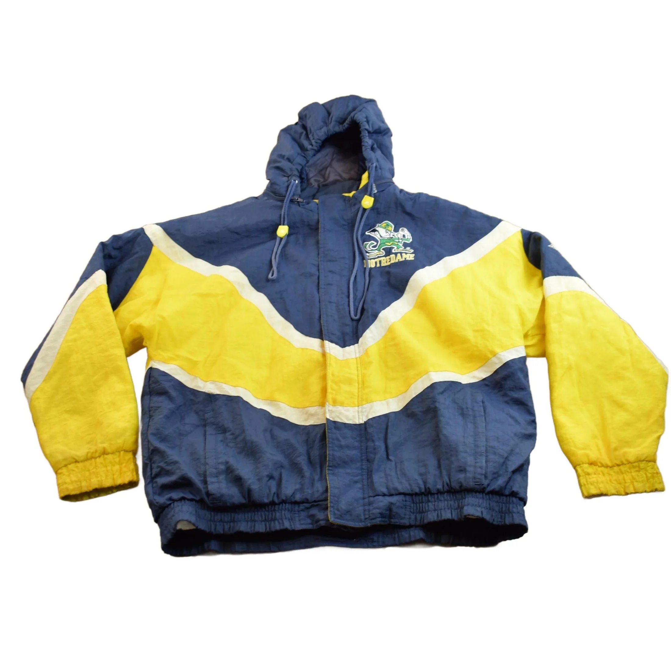Vintage 1990s Apex One University of Notre Dame Fighting Irish Collegiate Puffer Jacket Men's 3XL