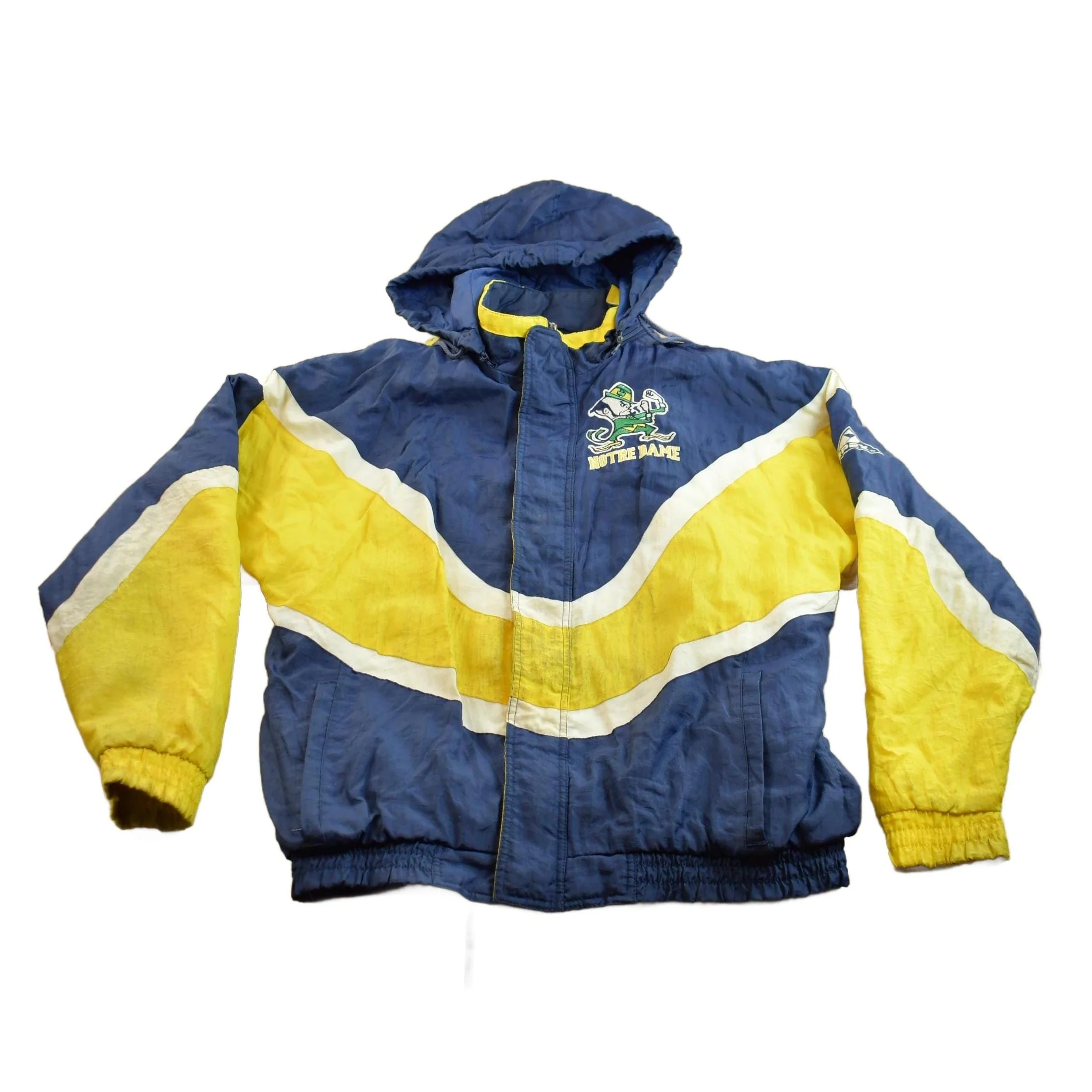 Vintage 1990s Apex One University of Notre Dame Fighting Irish Collegiate Puffer Jacket Men's Large
