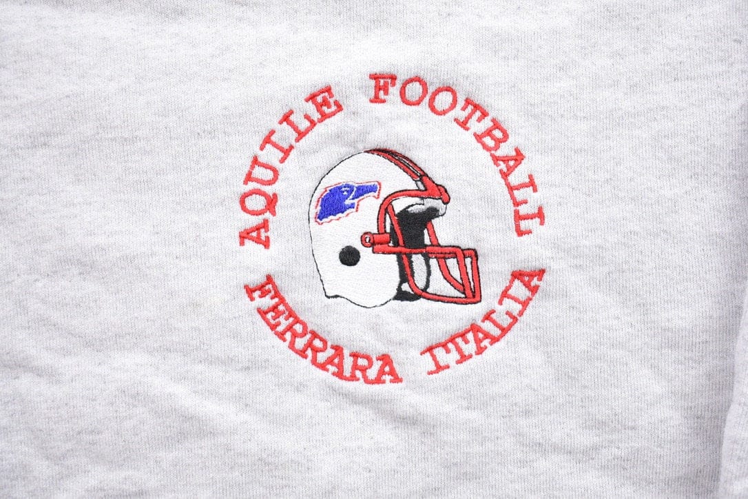 Vintage 1990s Aquile Football Ferrara Italia Crewneck Sweatshirt - Image 4
