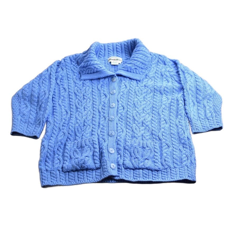 Vintage 1990s Aran Crafts 100% Merino Wool Knit Sweater Men's Medium