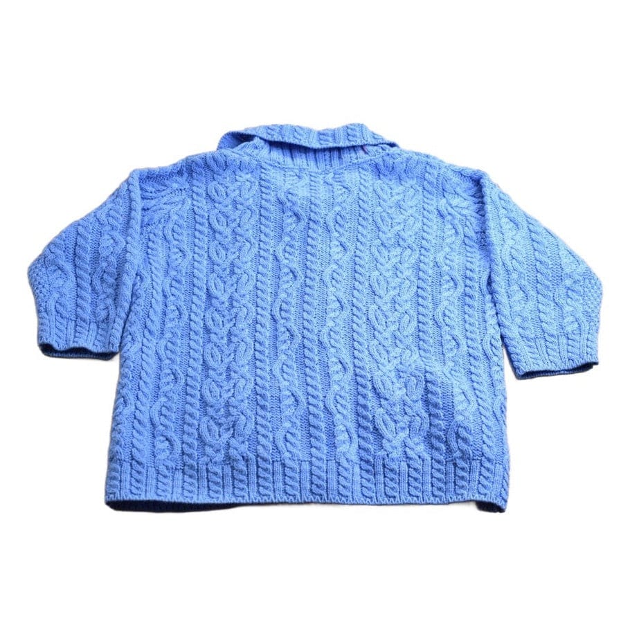 Vintage 1990s Aran Crafts 100% Merino Wool Knit Sweater Men's Medium - Image 2