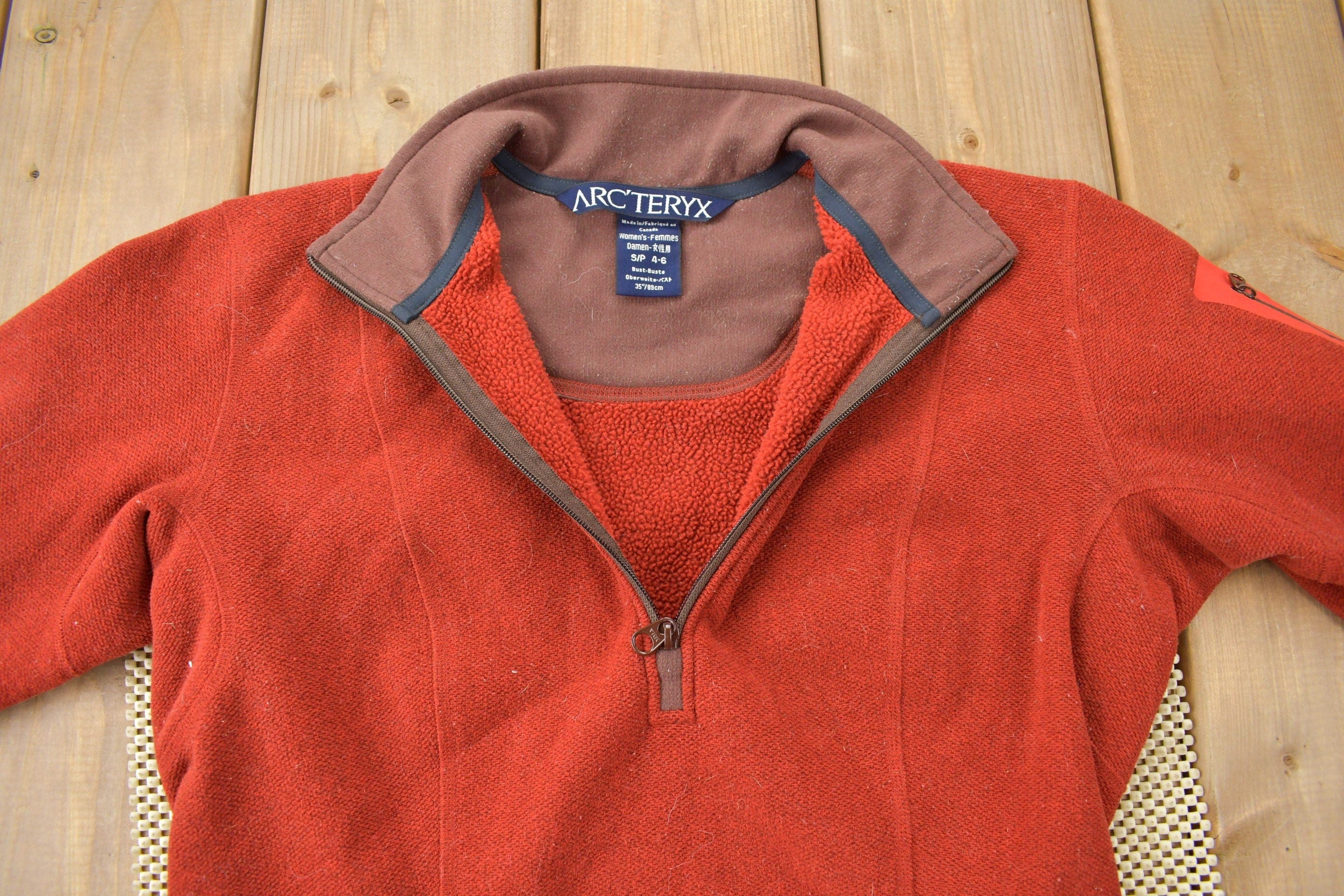 Vintage 1990s Arc'teryx Fleece Sweatshirt Women's S - Image 4