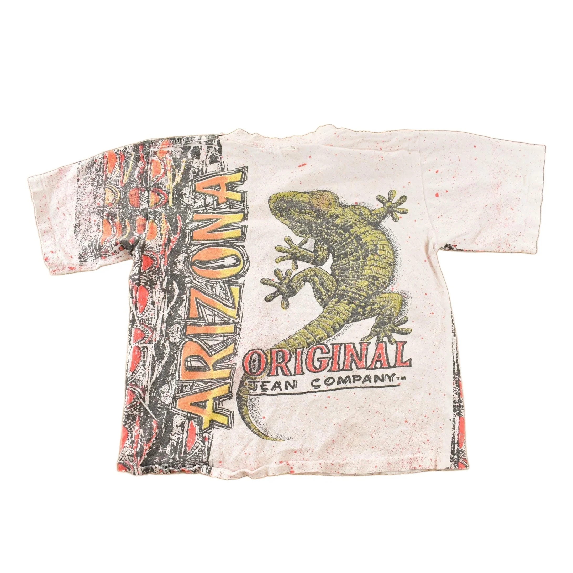 Vintage 1990s Arizona Original Jean Company Lizard T Shirt Youth XL - Image 2