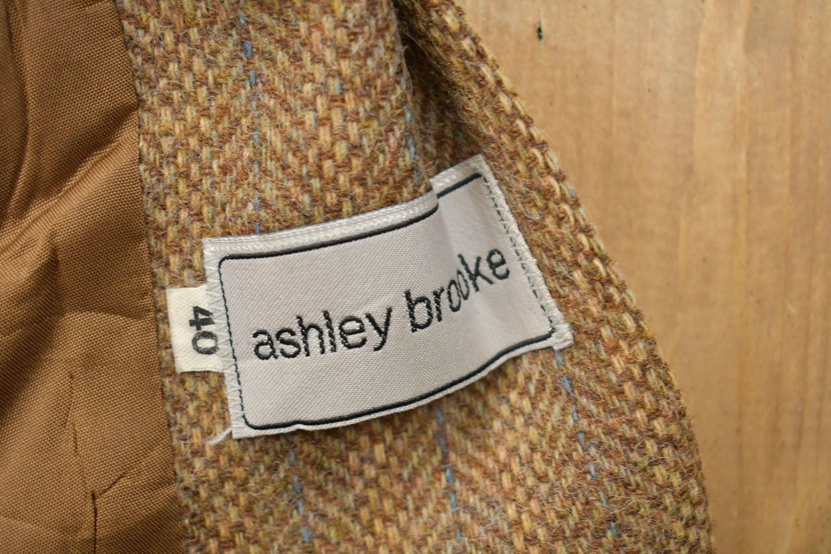 Vintage 1990s Ashley Brooke 100% Wool Blazer Jacket Men's Medium - Image 3