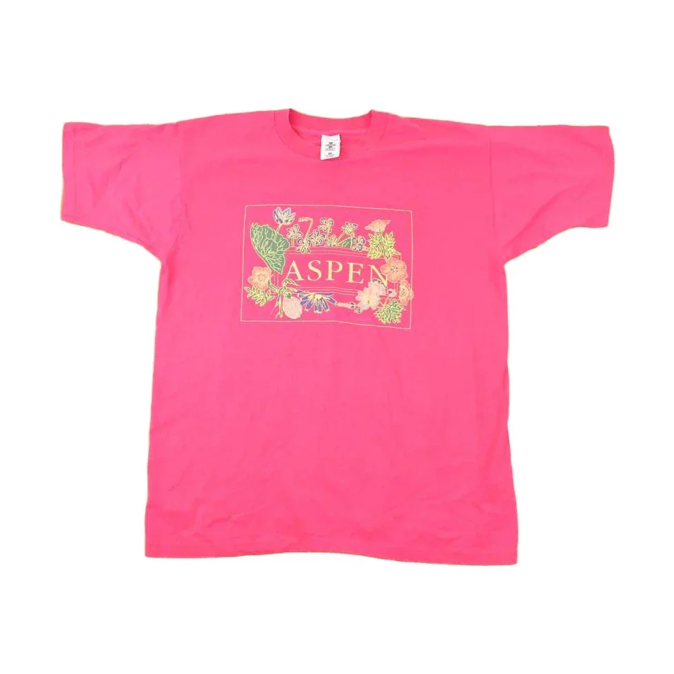 Vintage 1990s Aspen Souvenir Travel T-Shirt Men's XL