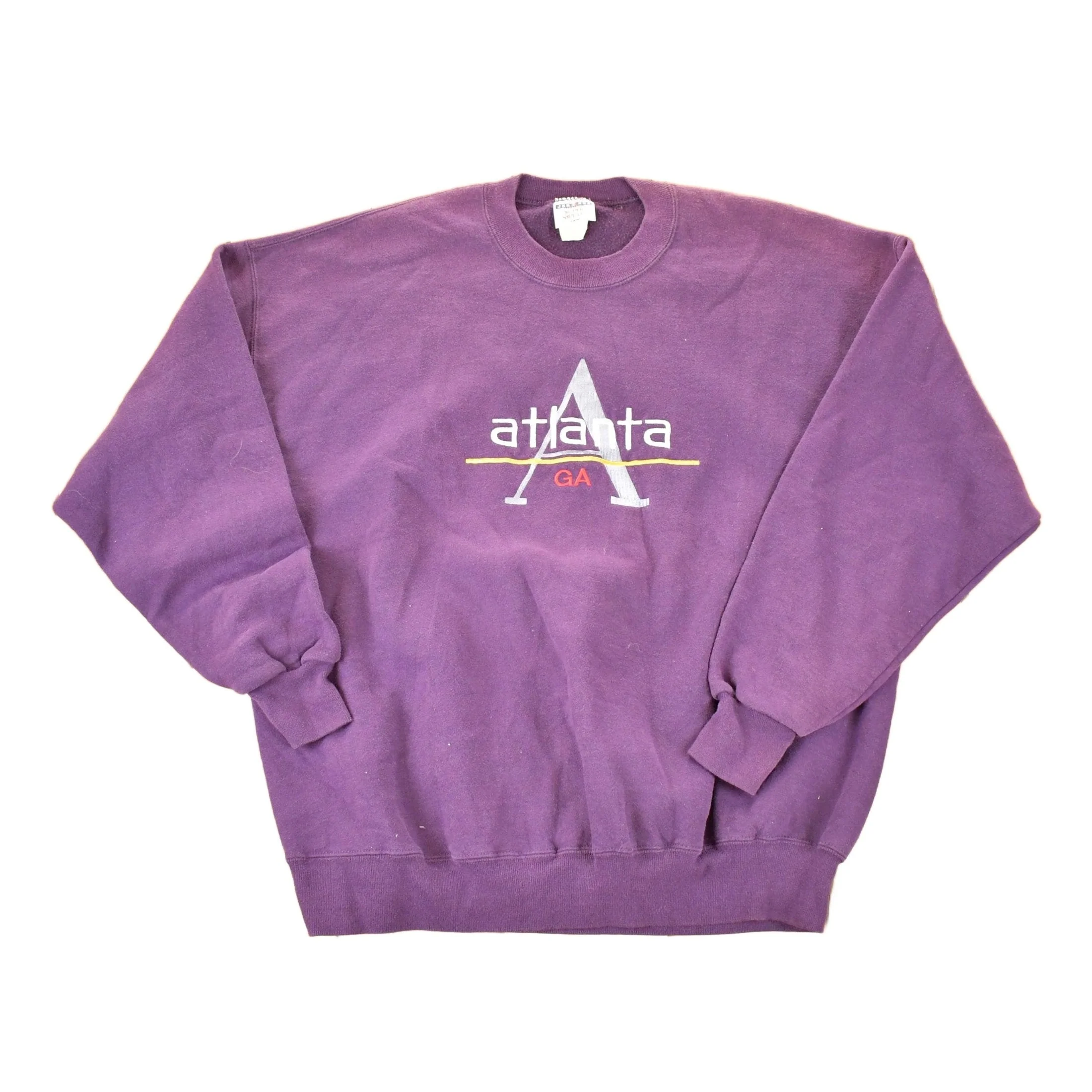 Vintage 1990s ATlanta Georgia Embroidered Crewneck Sweatshirt Men's XL