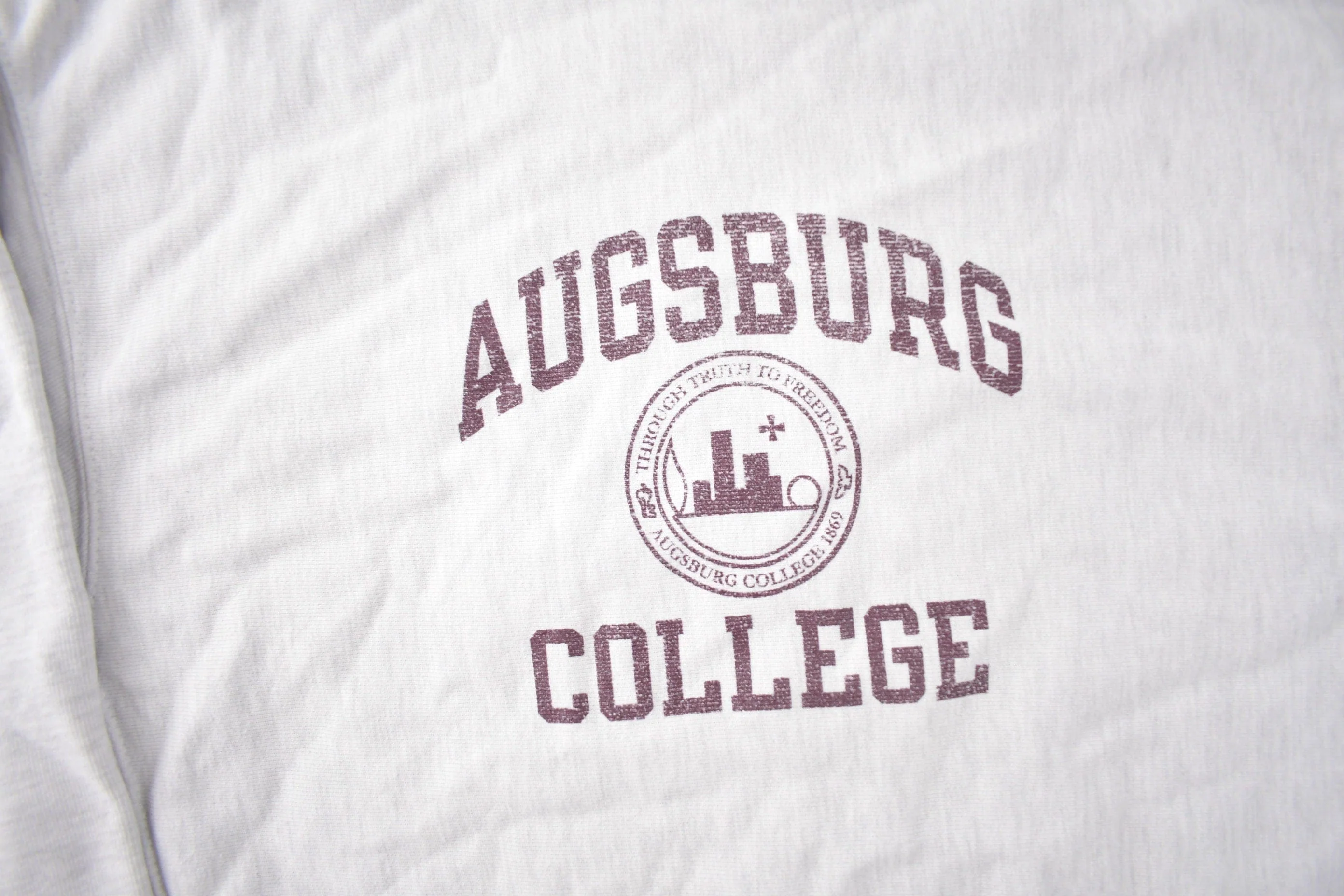 Vintage 1990s Augsburg College Collegiate Champion Reverse Weave Crewneck Sweatshirt Men's XL - Image 3