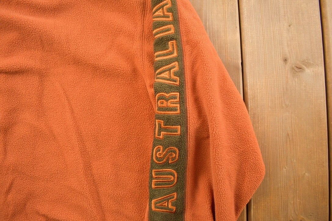 Vintage 1990s Australia Travel Fleece Sweater Men's Large - Image 4