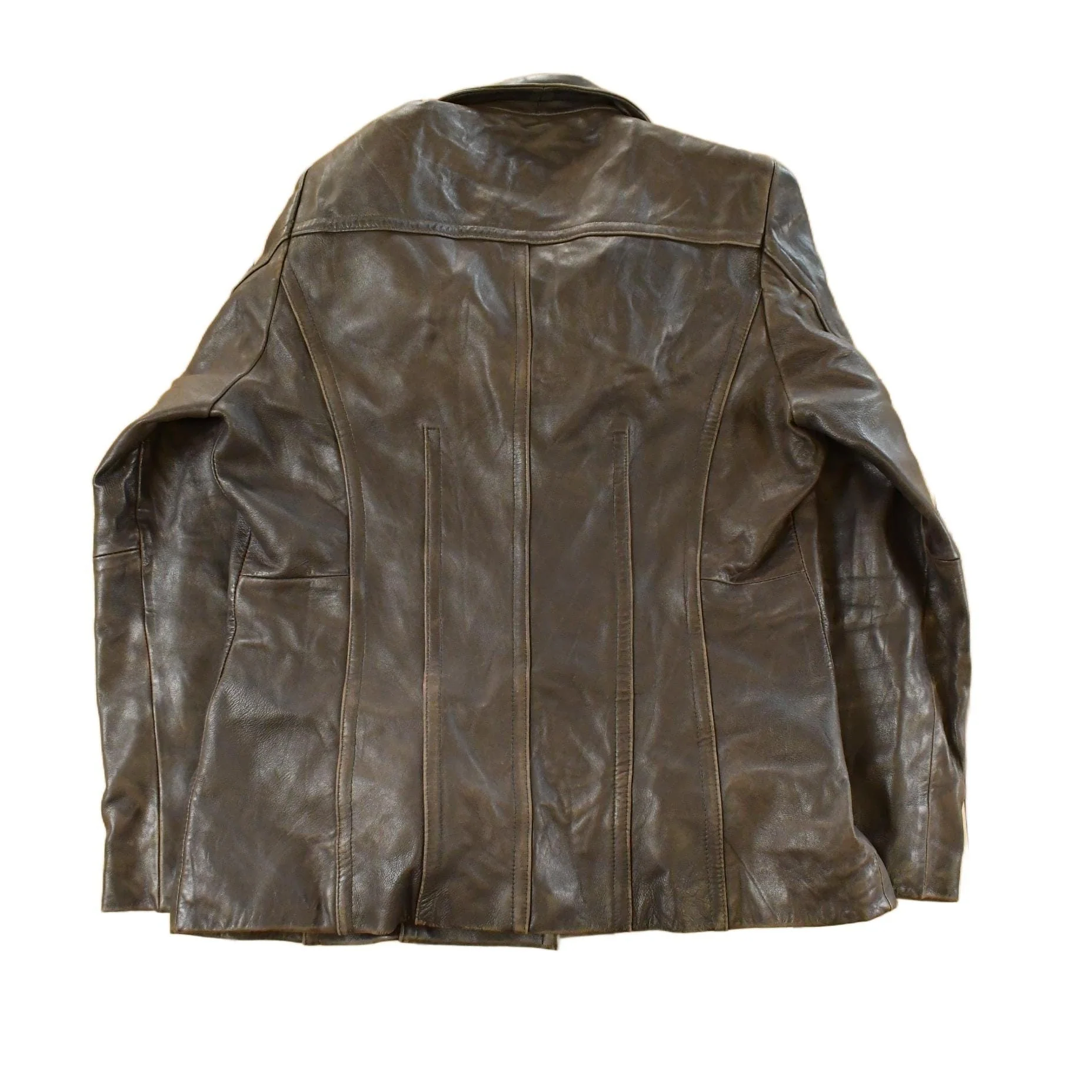 Vintage 1990s Avanti Leather Blazer Jacket Men's Small - Image 2