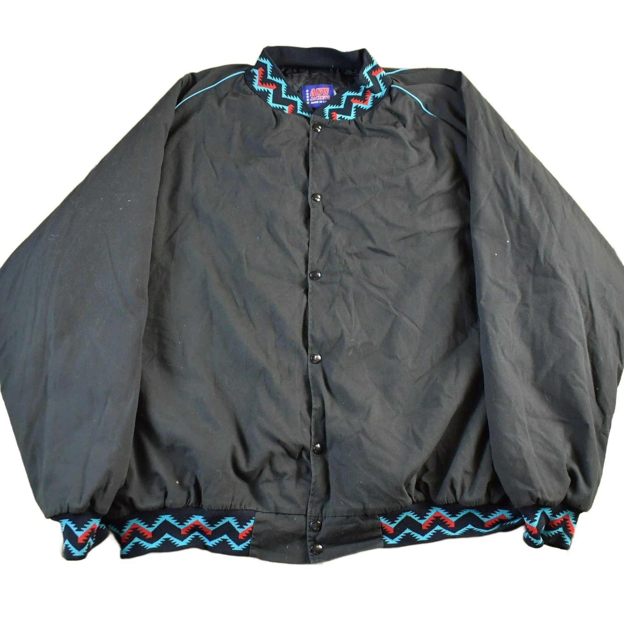 Vintage 1990s AWS Jackets Aztec Jacket Men's 4XL