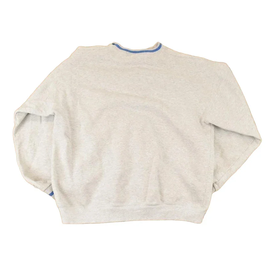 Vintage 1990s Aztec Bird Quarter Button Crewneck Sweatshirt Mens L - Image 2