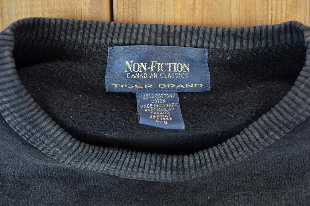 Vintage 1990s Aztec Outdoorsman Crewneck Sweatshirt Men's Large - Image 4