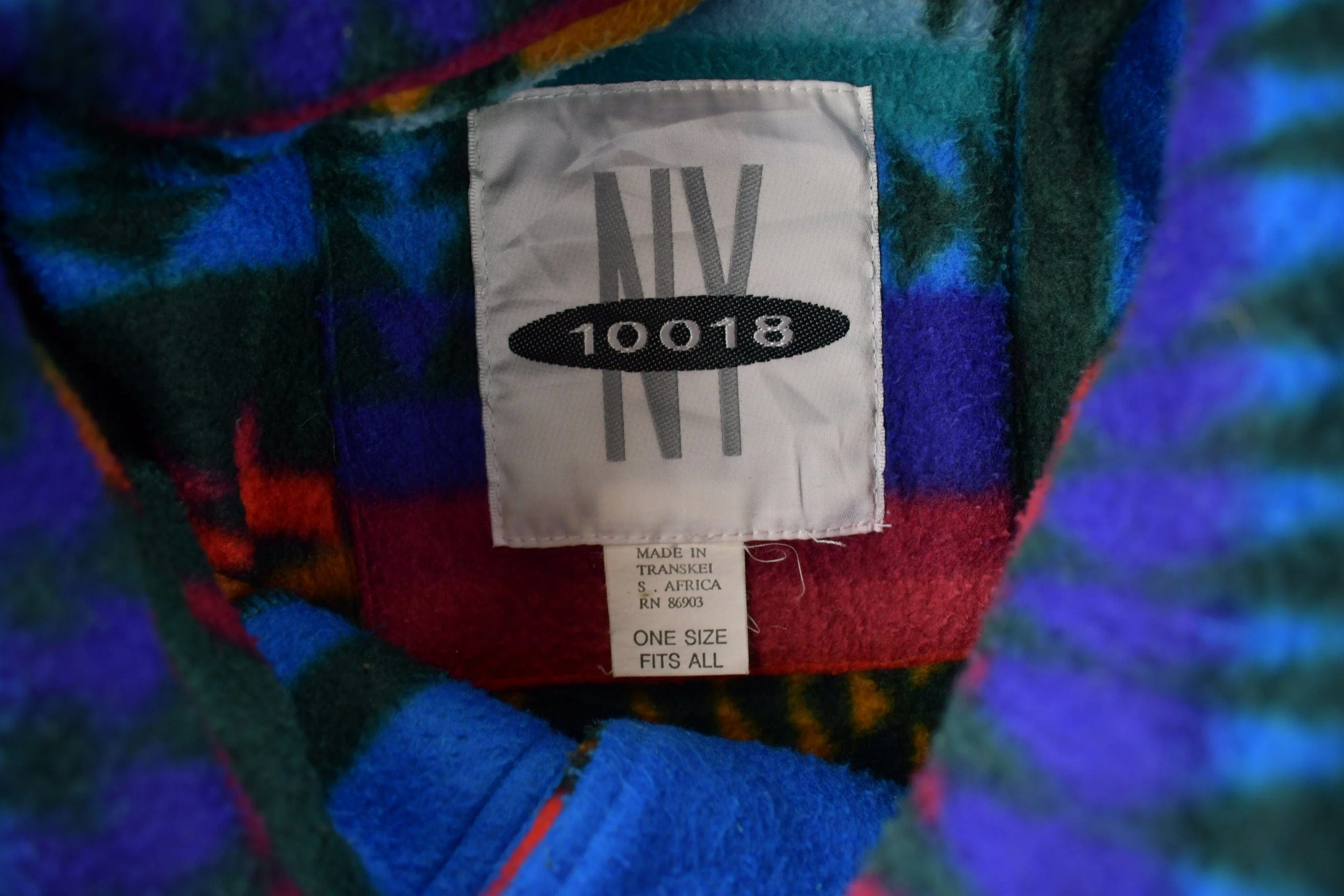 Vintage 1990s Aztec South Western Pattern Button Up Fleece Sweater Men's XL - Image 4