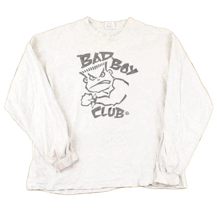 Vintage 1990s Bad Boy Club Graphic Print Crewneck Shirt Mens L