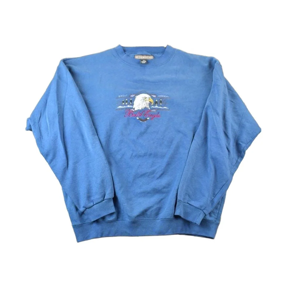 Vintage 1990s Bald Eagle Outdoorsman Crewneck Sweatshirt Men's XL