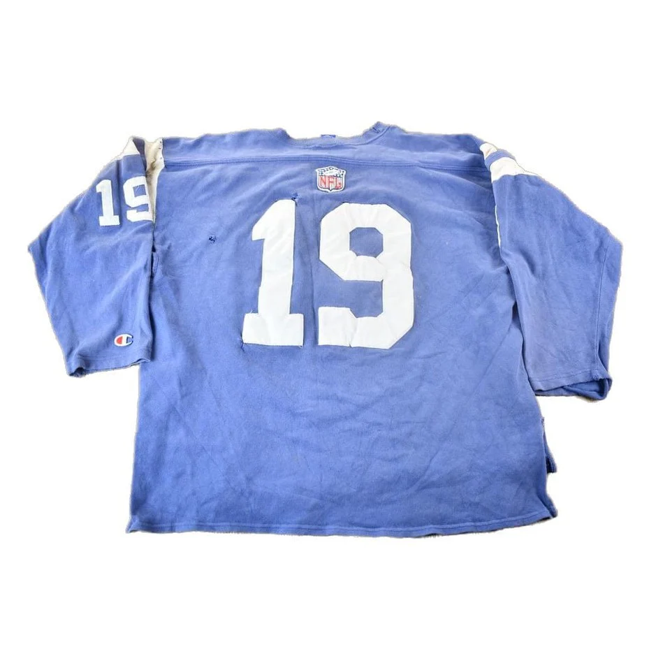 Vintage 1990s Baltimore Colts NFL Champion Jersey Style Sweatshirt Men's XL - Image 2