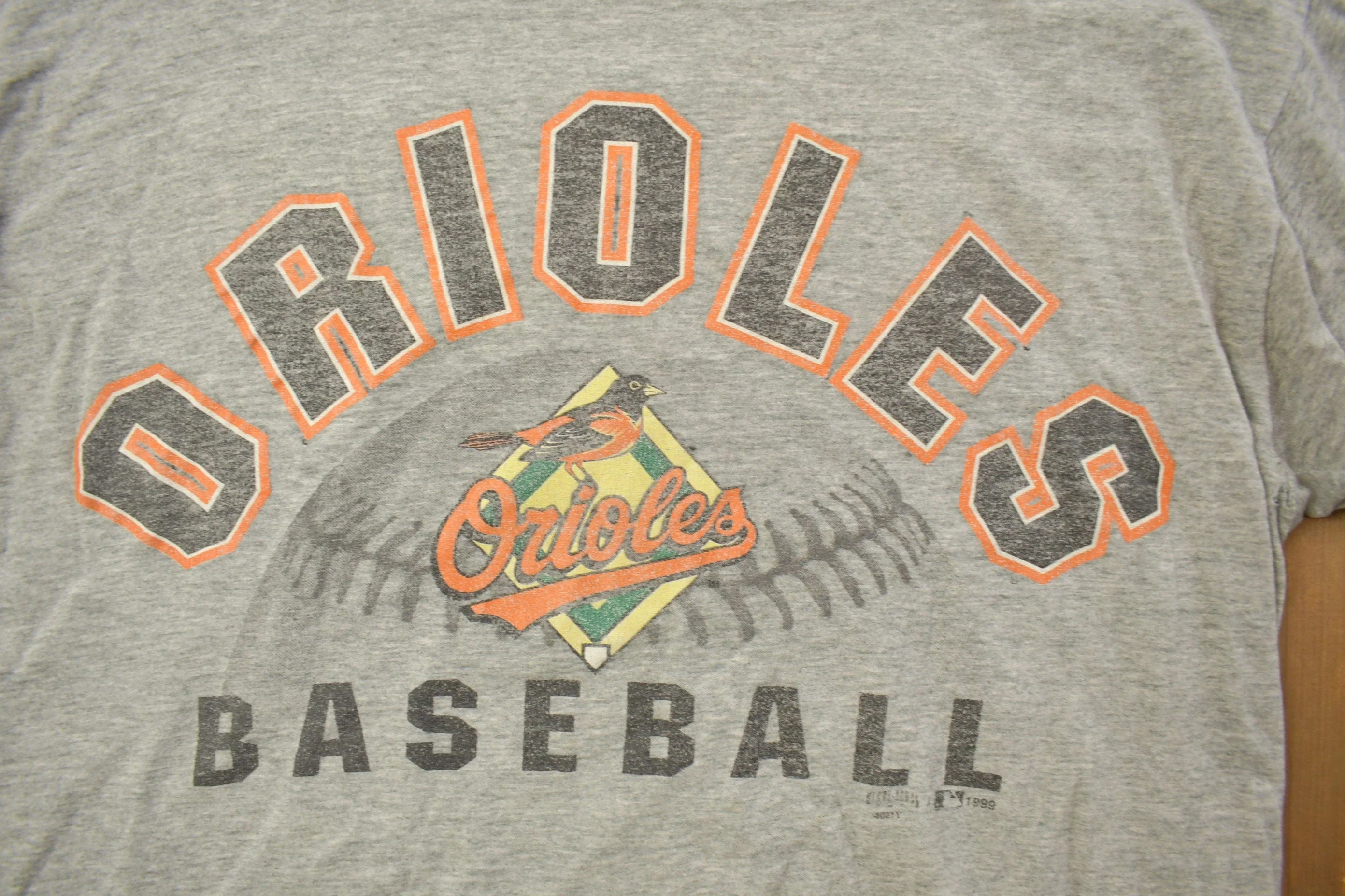 Vintage 1990s Baltimore Orioles MLB Graphic T-Shirt Men's Large - Image 3