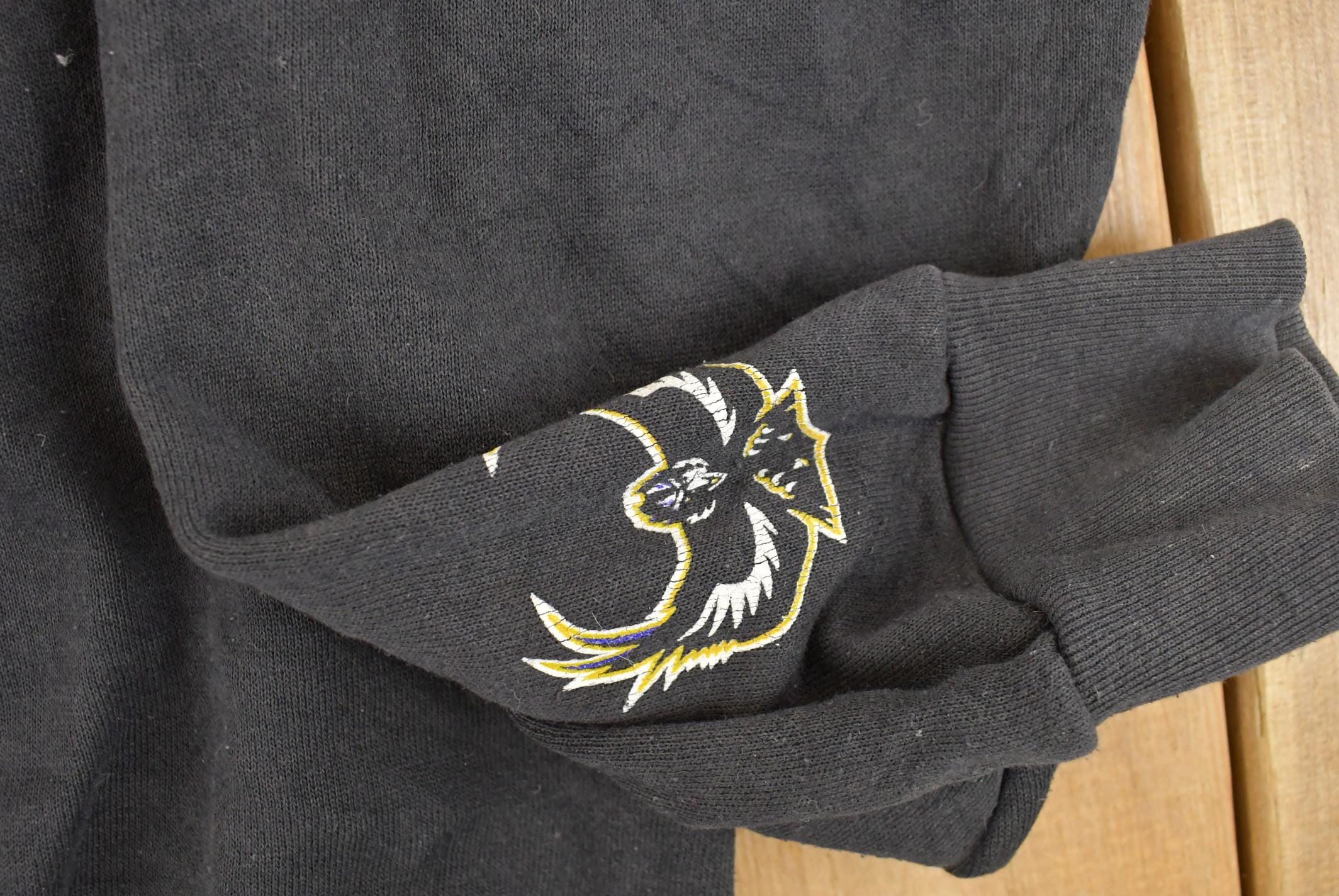 Vintage 1990s Baltimore Ravens NFL Crewneck Sweatshirt Mens Large - Image 6