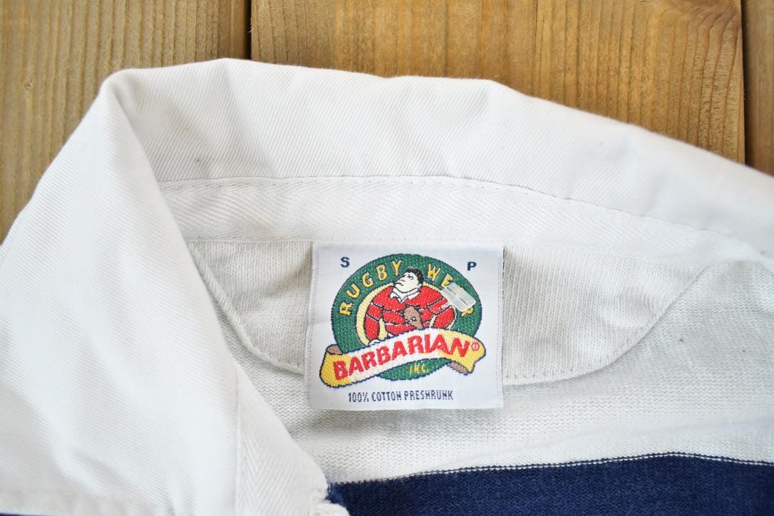 Vintage 1990s Barbarian UA Rugby Button Up Shirt - Image 6