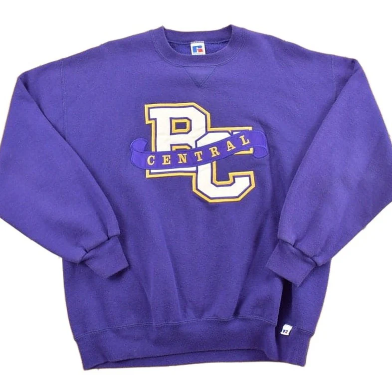 Vintage 1990s BC Central Colligate Athletic Russell Crewneck Sweatshirt Men's XL