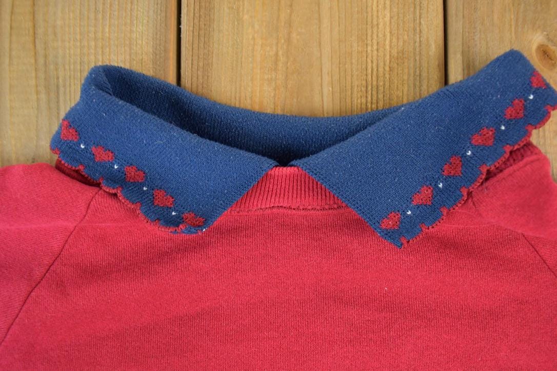 Vintage 1990s Bear Collector Collared Crewneck Sweater Women's Large - Image 6