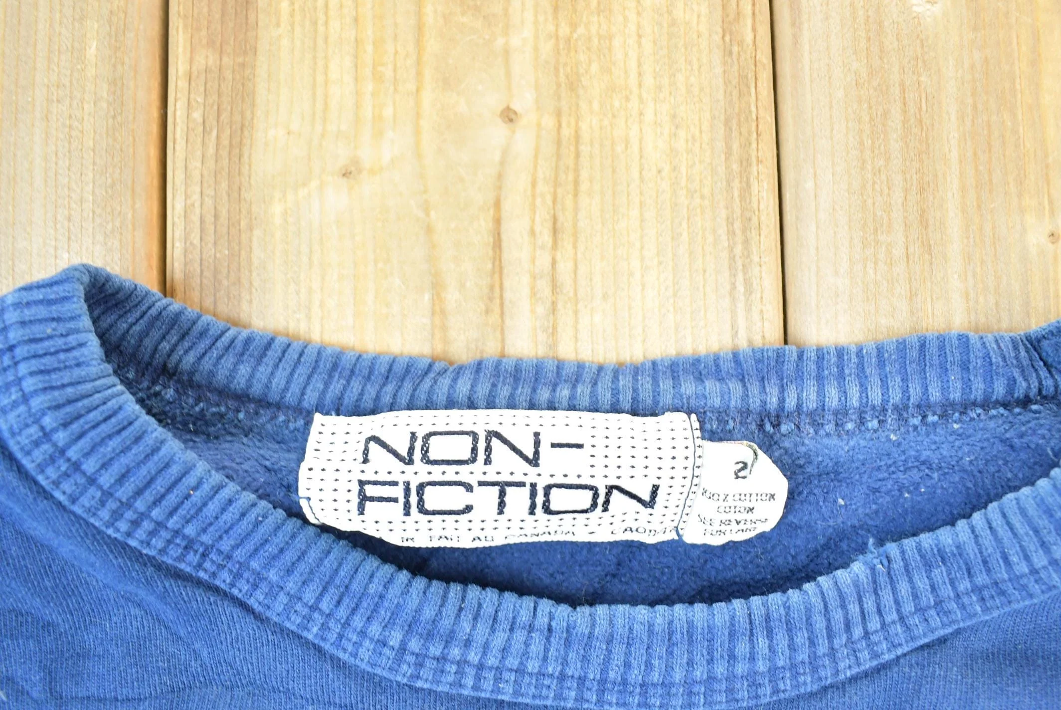 Vintage 1990s Beaver Canoe Non Fiction Crewneck Men's Medium - Image 3