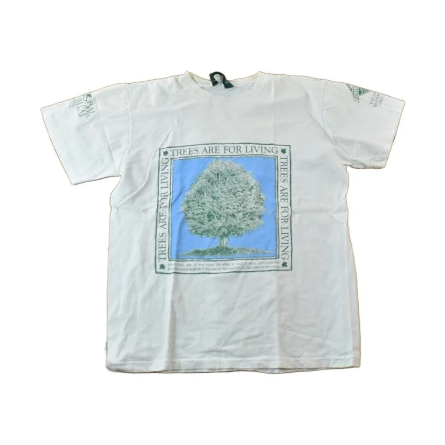 Vintage 1990s Beaver Canoe Trees Are For Living Graphic T-Shirt Men's Large