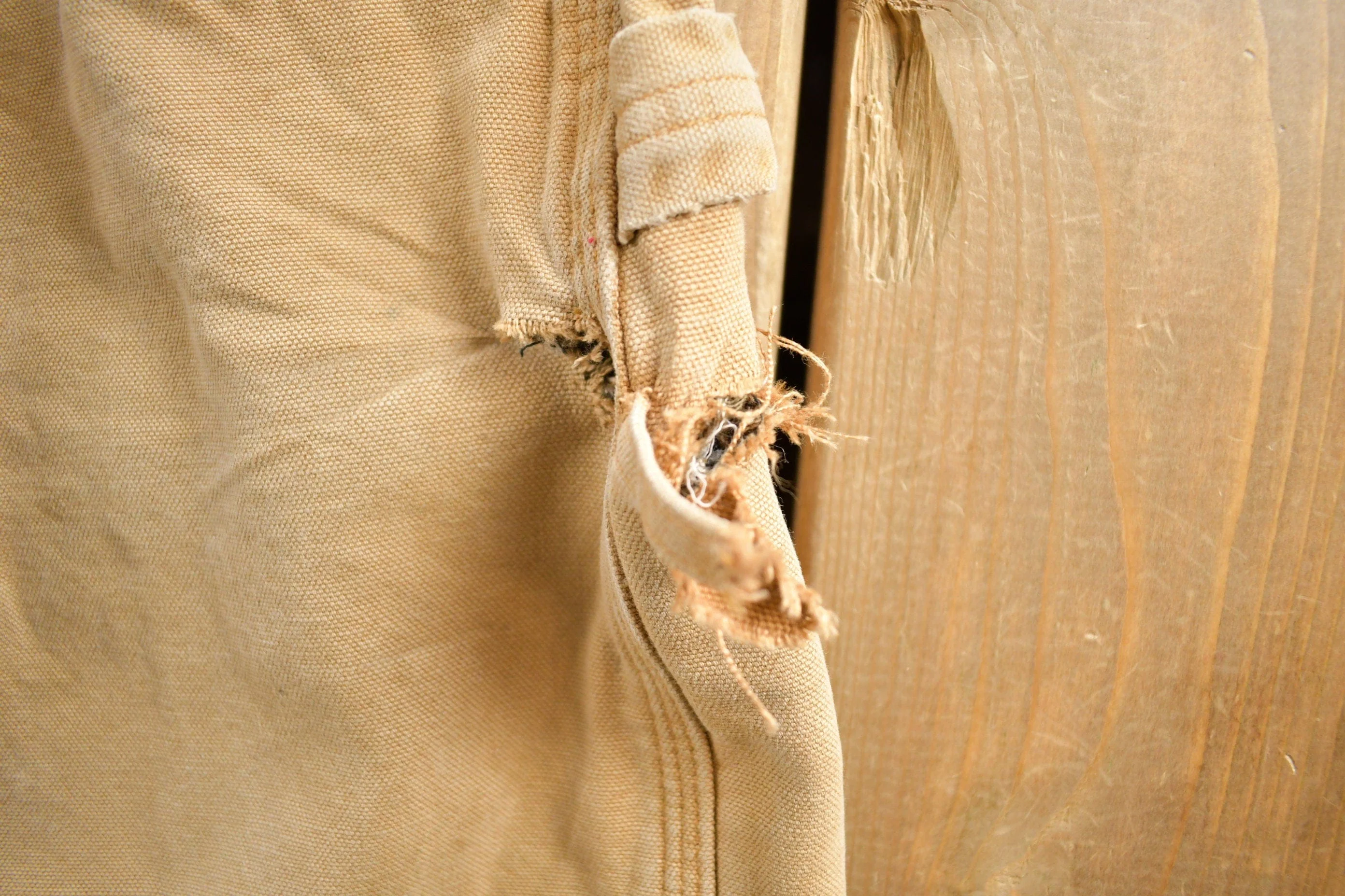 Vintage 1990s Beige Carhartt Work Pants Men's 32 x 30 - Image 5
