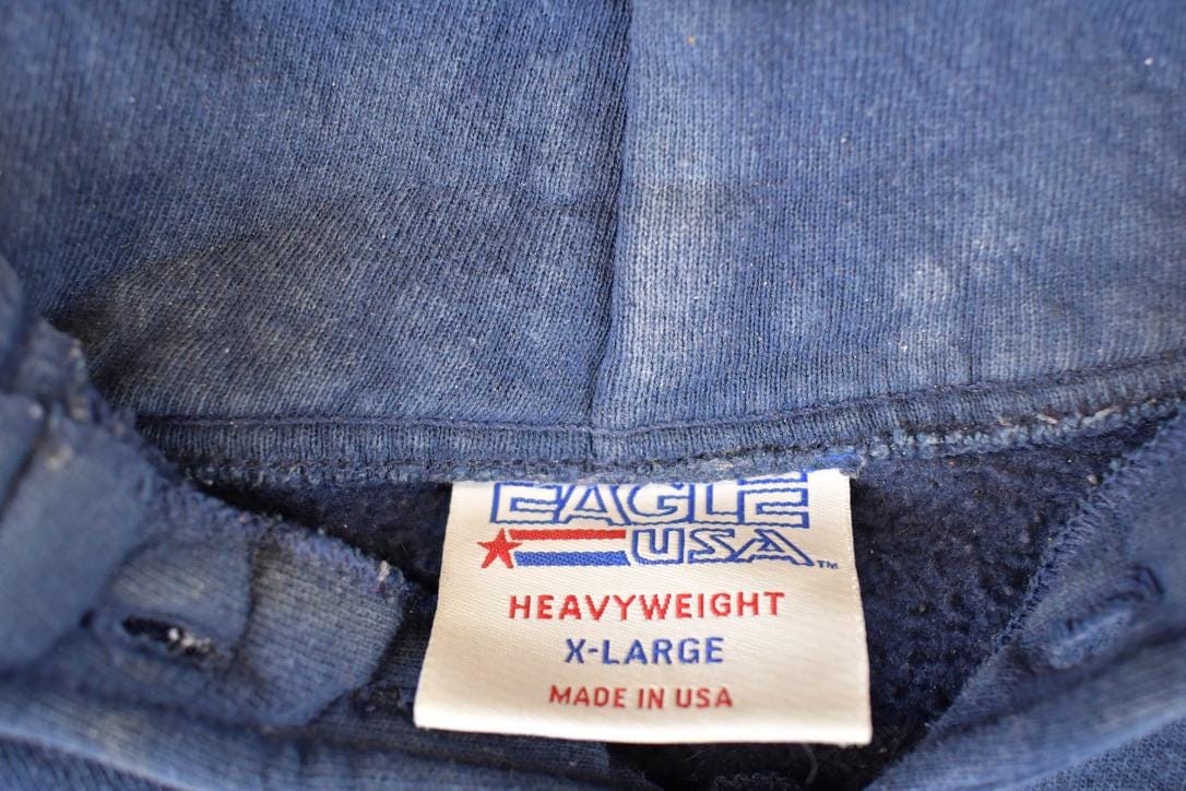 Vintage 1990s Bemidji Lumberjacks Heavyweight Embroidered Hoodie Sweatshirt Men's XL - Image 4