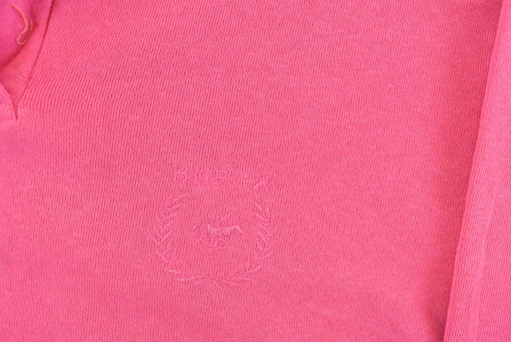 Vintage 1990s BHPC II Blank Collared Sweatshirt Sun Faded Women's 3X - Image 5