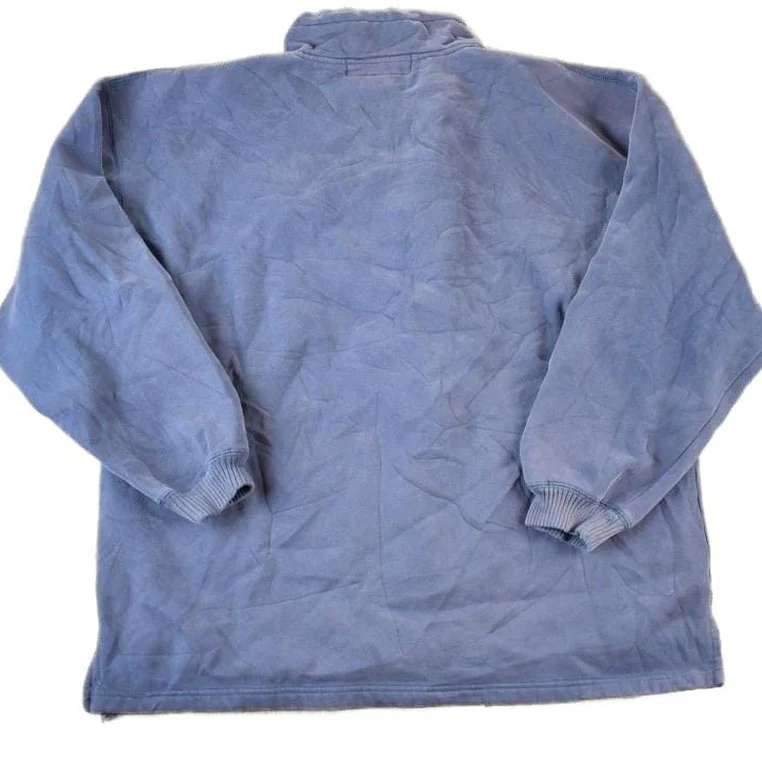 Vintage 1990s Big Dogs Quarter Zip Souvenir Crewneck Sweatshirt Made In USA Men's XL - Image 2