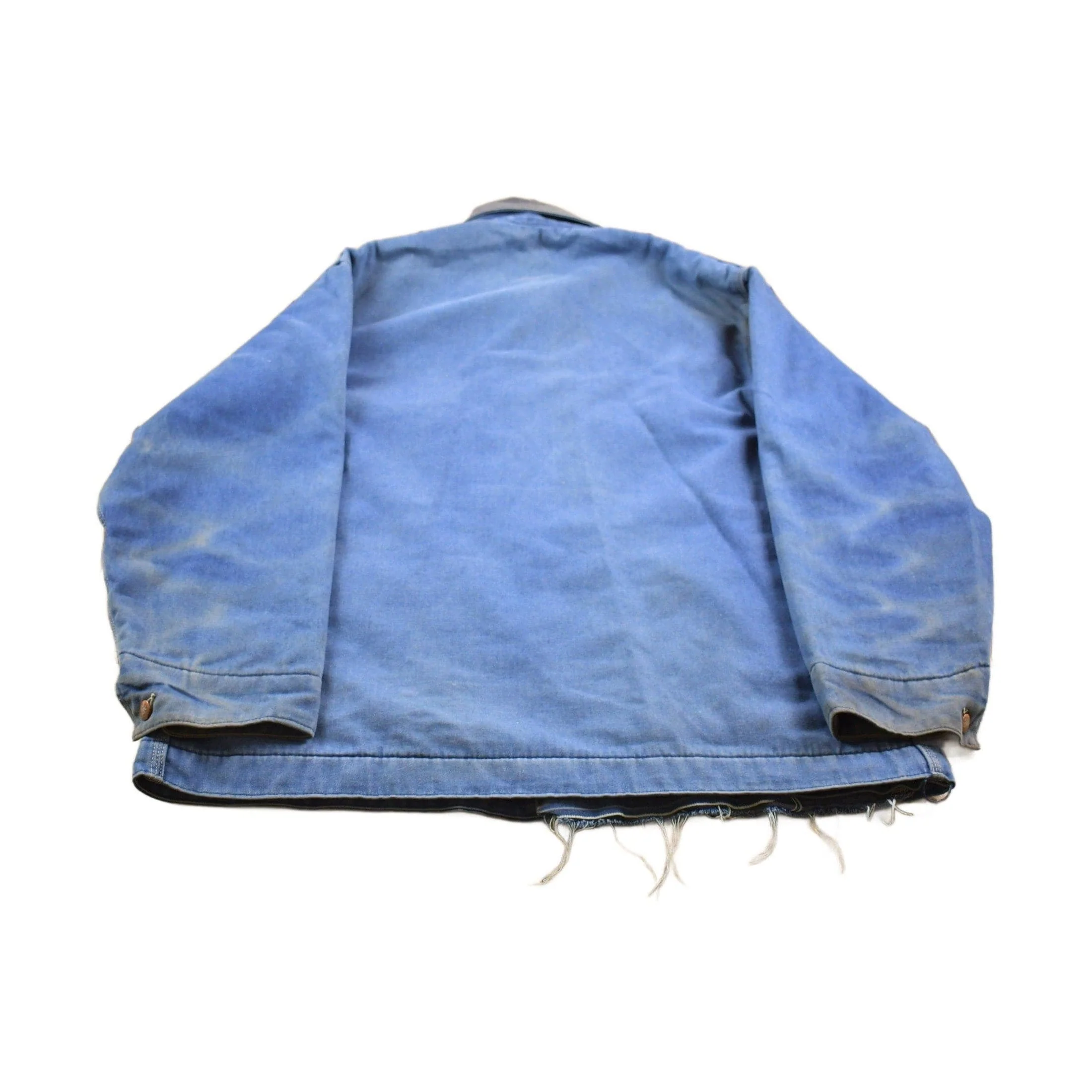 Vintage 1990s Big Mac Made In USA Collared Denim Chore Coat Men's XL - Image 2