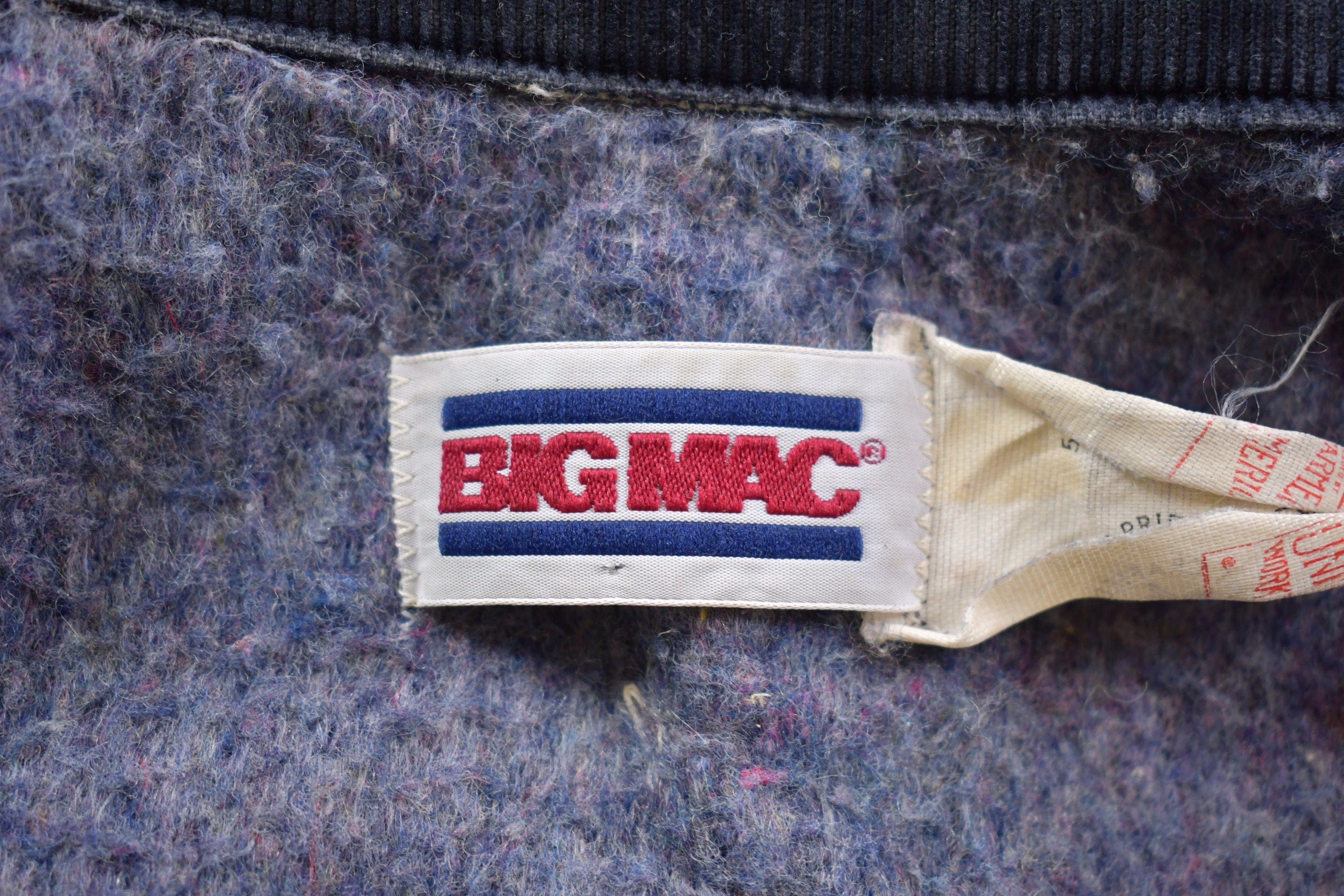Vintage 1990s Big Mac Made In USA Collared Denim Chore Coat Men's XL - Image 4