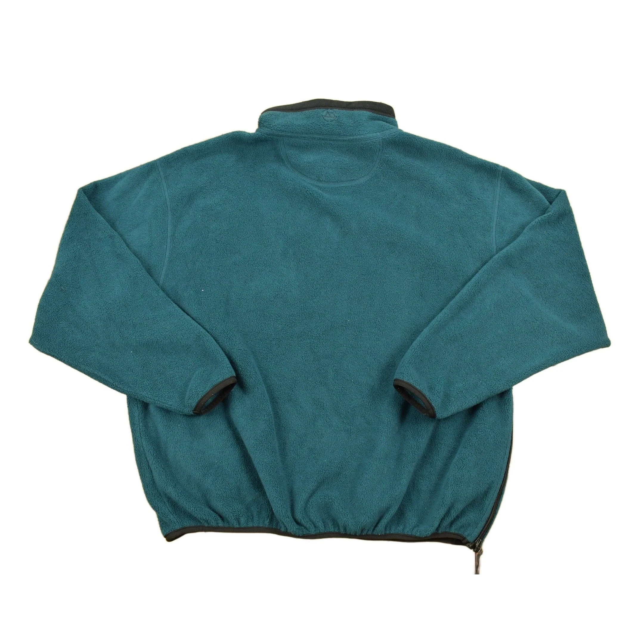 Vintage 1990s Big Manistee River Fleece Zip Up Sweater Men's Large - Image 2
