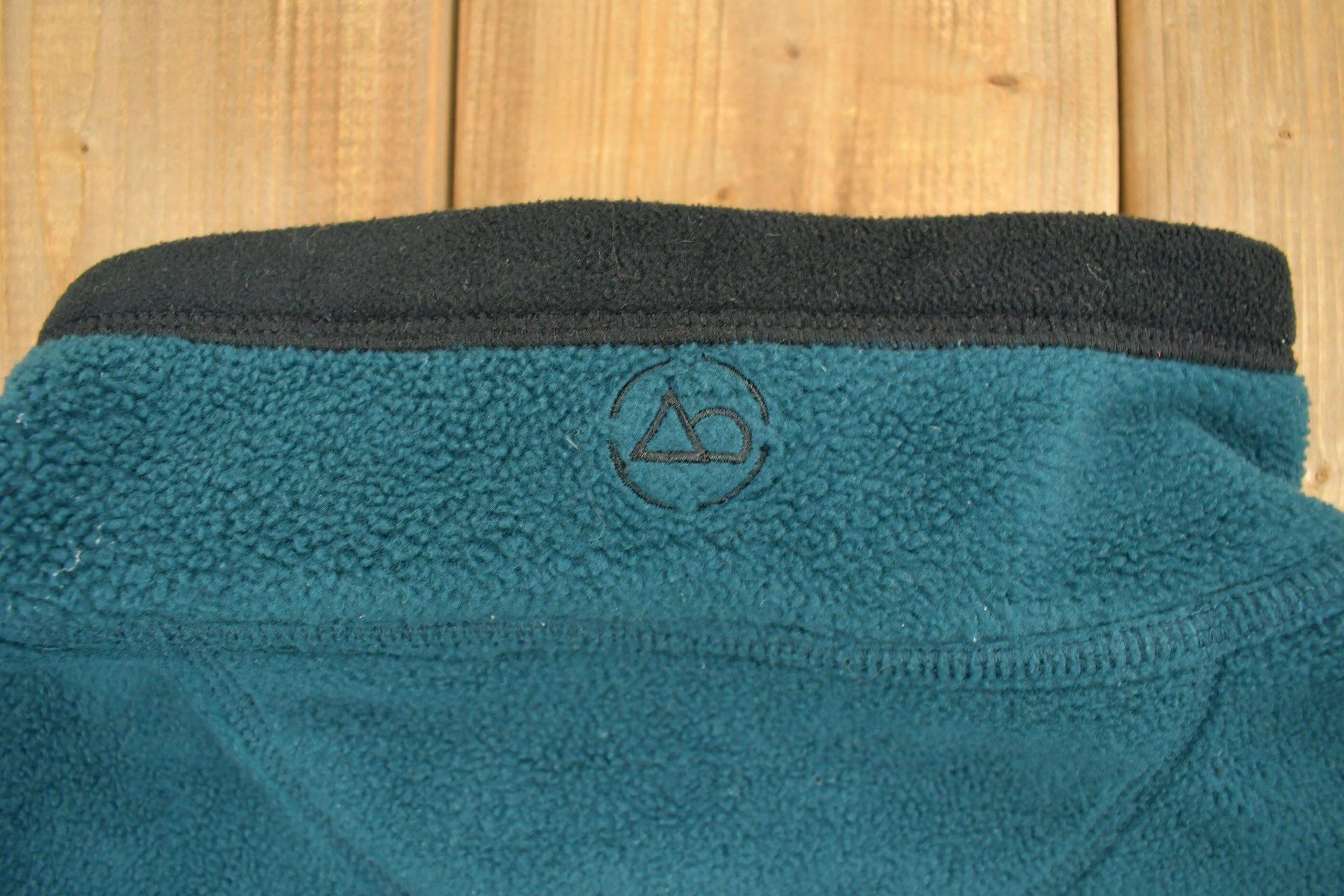Vintage 1990s Big Manistee River Fleece Zip Up Sweater Men's Large - Image 7